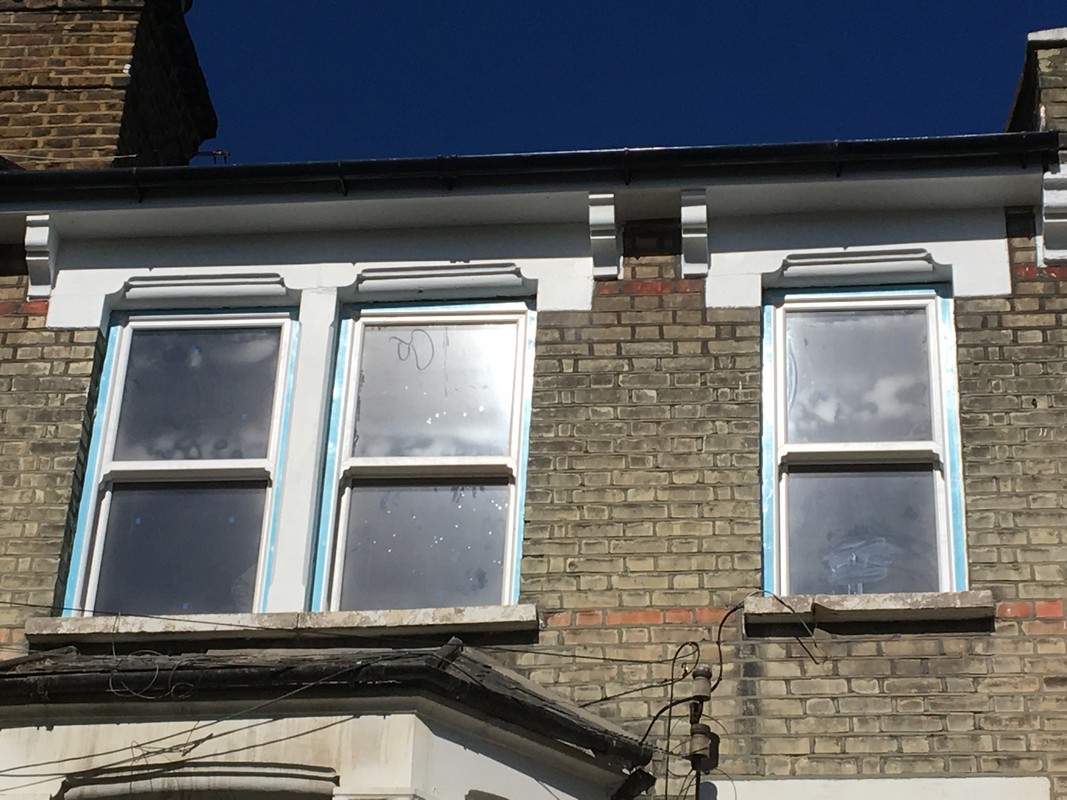 New uPVC sash windows fitted on Victorian terrace in Plaistow